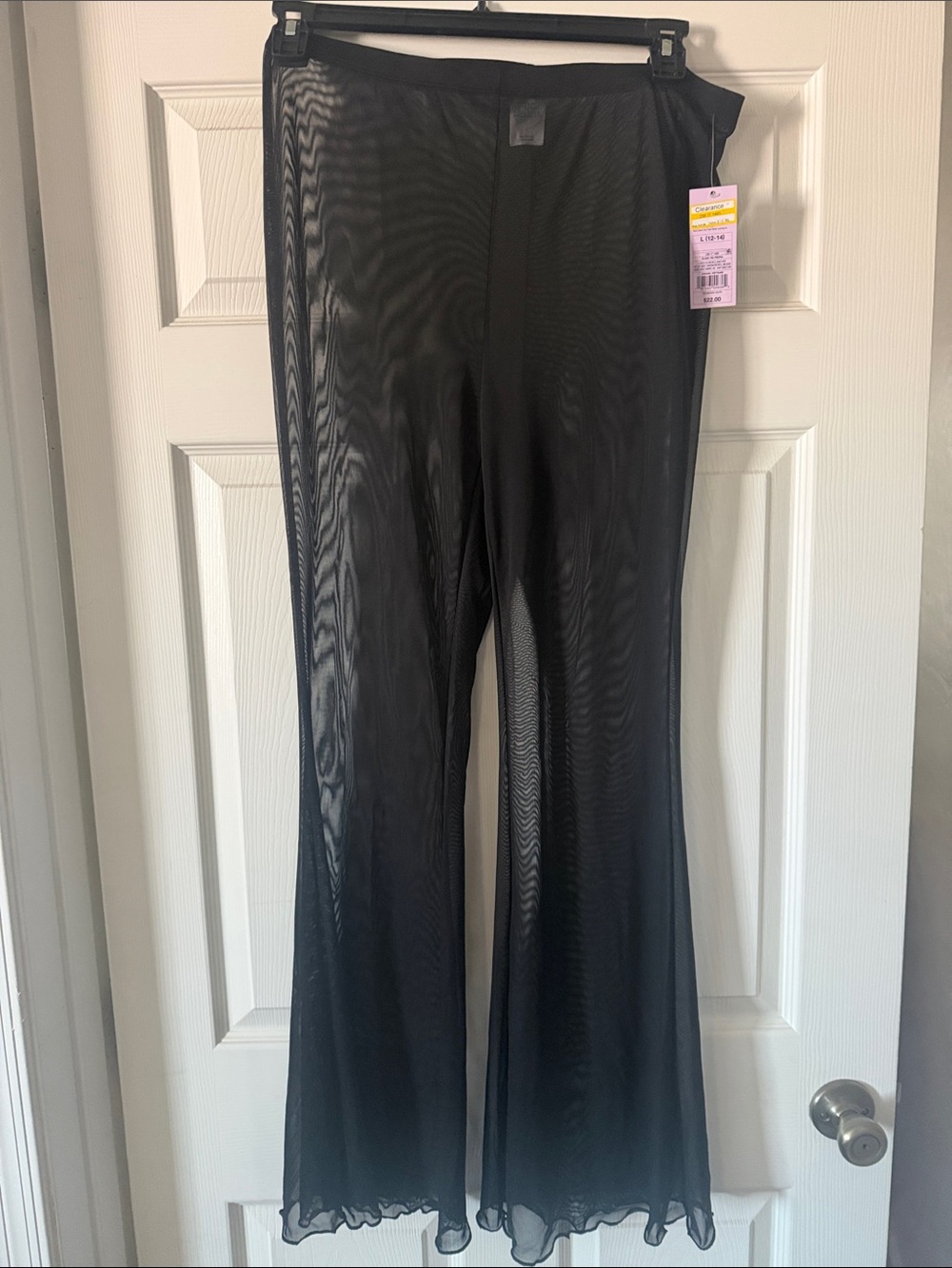 wild fable Black Sheer Mesh Swim Coverup Pants